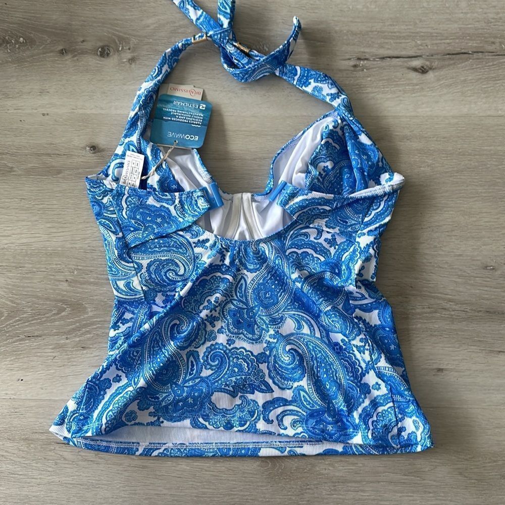 Bravissimo Koh Samui Tankini Top Blue/White NWT - Picture 3 of 5